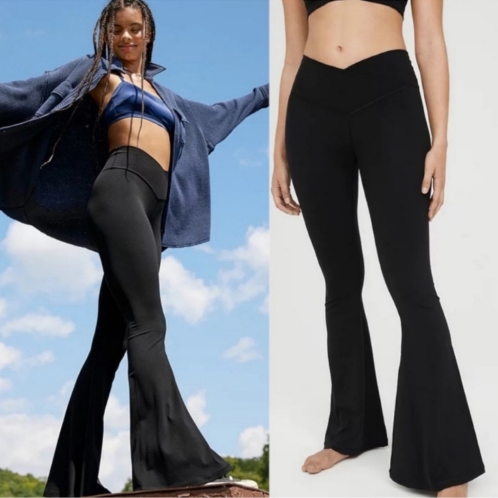 Aerie Offline Real Me High Waisted
Crossover Super Flare Leggings Pants
Size M - Picture 1 of 11